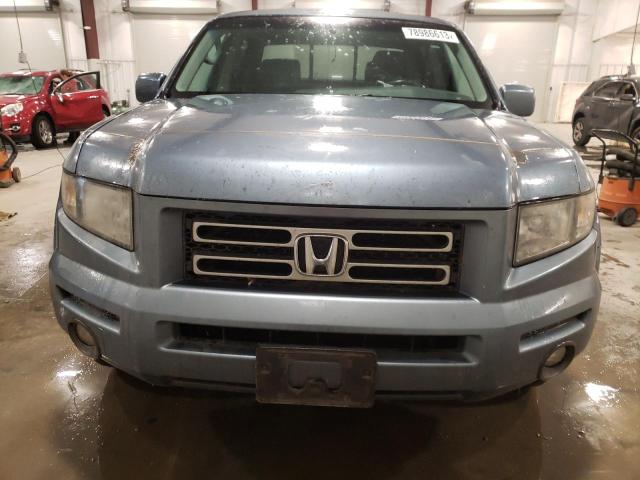 2HJYK16527H506775 - 2007 HONDA RIDGELINE RTL BLUE photo 5