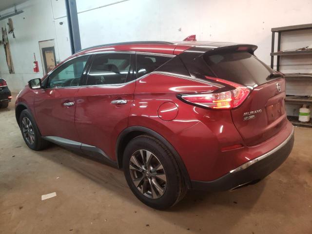 5N1AZ2MH7HN168542 - 2017 NISSAN MURANO S RED photo 2