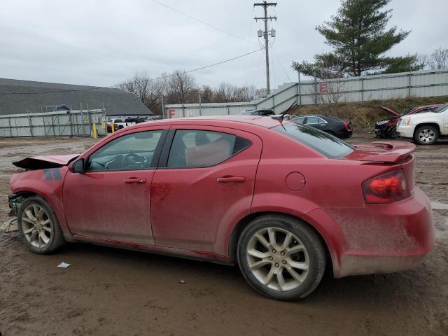 1C3CDZBG3CN271212 - 2012 DODGE AVENGER R/T RED photo 2