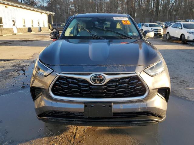 5TDCZRBH4NS167654 - 2022 TOYOTA HIGHLANDER L GRAY photo 5