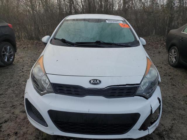 KNADM5A37D6198698 - 2013 KIA RIO LX WHITE photo 5