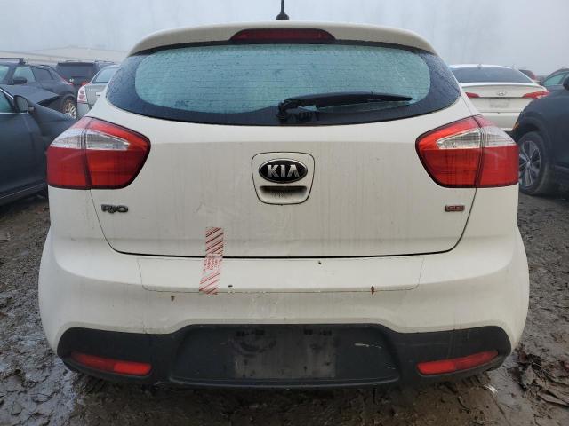 KNADM5A37D6198698 - 2013 KIA RIO LX WHITE photo 6