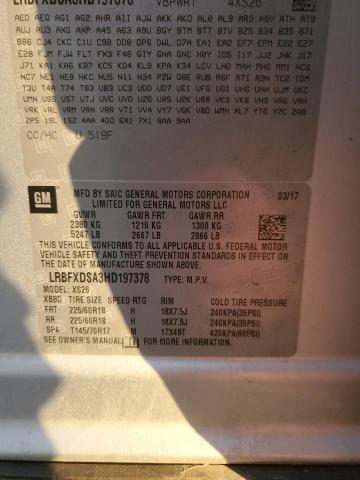 LRBFXDSA3HD197378 - 2017 BUICK ENVISION ESSENCE Արծաթագույն լուսանկար 14