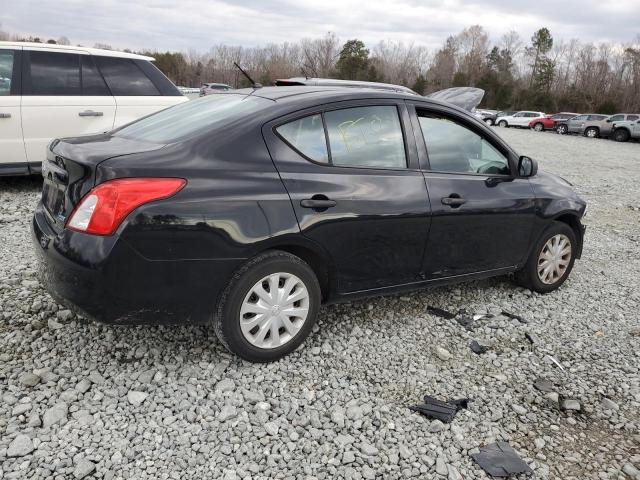 3N1CN7AP8EL813716 - 2014 NISSAN VERSA S BLACK photo 3