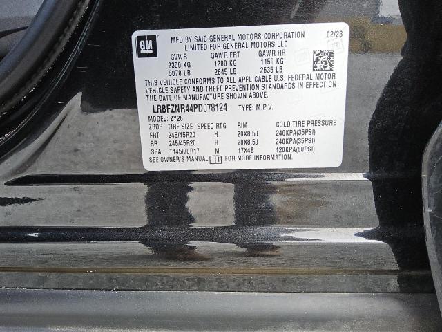 LRBFZNR44PD078124 - 2023 BUICK ENVISION ESSENCE შავი ფოტო 13