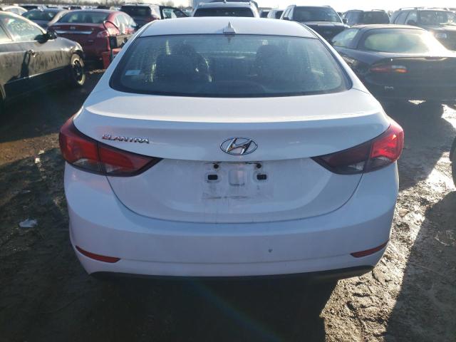 5NPDH4AE4GH784966 - 2016 HYUNDAI ELANTRA SE WHITE photo 6