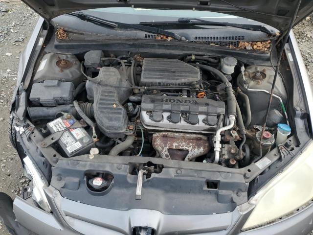 2HGES16545H560715 - 2005 HONDA CIVIC LX GRAY photo 11