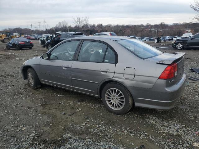 2HGES16545H560715 - 2005 HONDA CIVIC LX GRAY photo 2