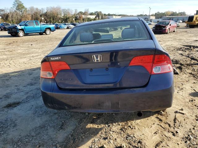 1HGFA16518L096488 - 2008 HONDA CIVIC LX BLUE photo 6