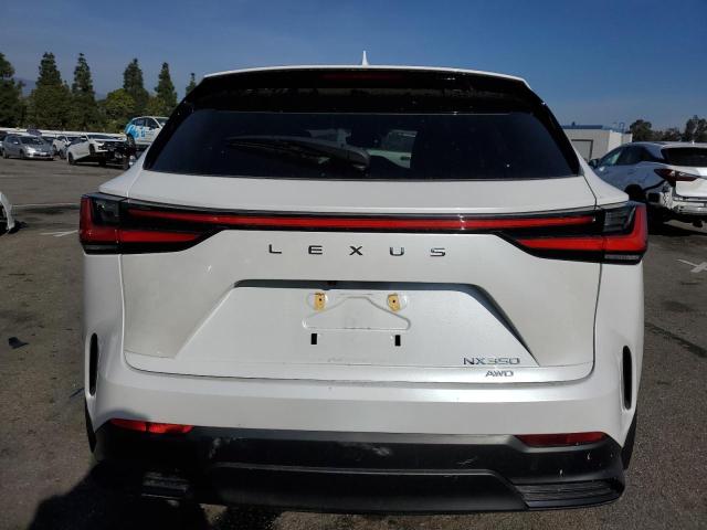 2T2AGCEZ5NC010539 - 2022 LEXUS NX 350 WHITE photo 6