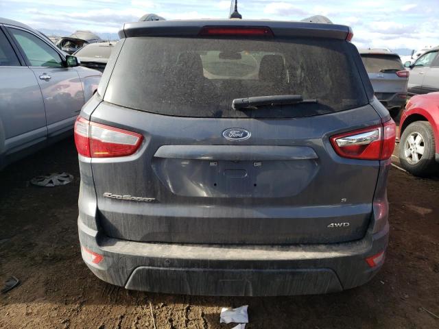 MAJ6S3GL2LC365567 - 2020 FORD ECOSPORT SE GRAY photo 6