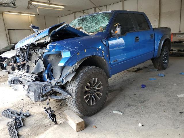 1FTFW1R65DFD82924 - 2013 FORD F150 SVT RAPTOR BLUE photo 1