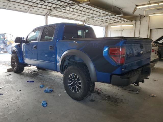 1FTFW1R65DFD82924 - 2013 FORD F150 SVT RAPTOR BLUE photo 2