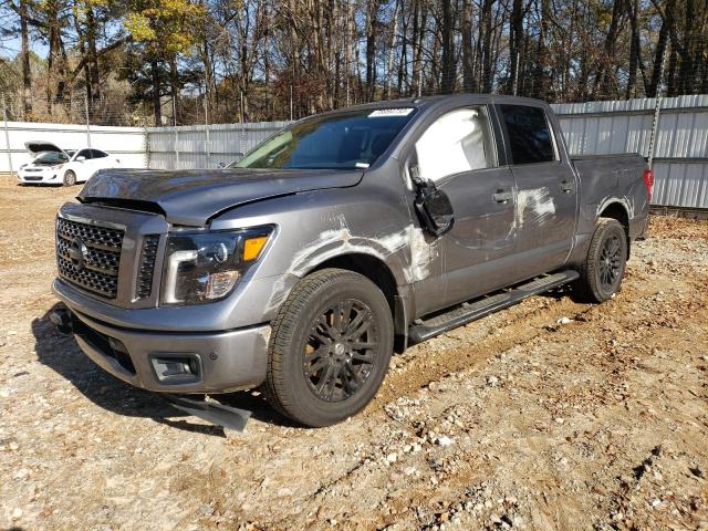 1N6AA1E64JN551814 - 2018 NISSAN TITAN SV GRAY photo 1