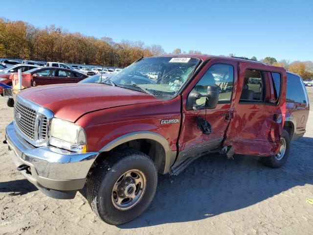 1FMSU43F52EC84909 - 2002 FORD EXCURSION LIMITED BURGUNDY photo 1