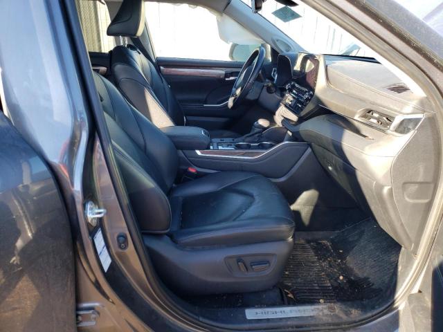 5TDDBRCH5MS530484 - 2021 TOYOTA HIGHLANDER HYBRID LIMITED GRAY photo 7