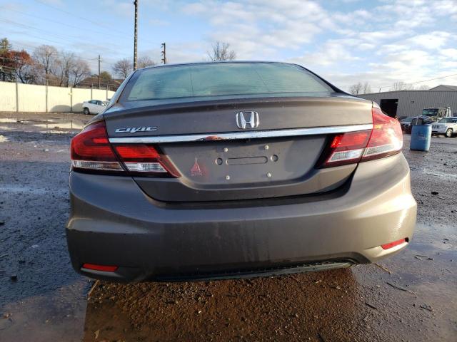 2HGFB2F50EH508976 - 2014 HONDA CIVIC LX GRAY photo 6