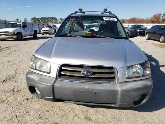 JF1SG63635G714846 - 2005 SUBARU FORESTER 2.5X SILVER photo 5