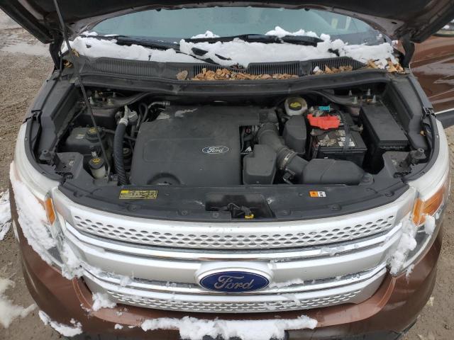 1FMHK7D83BGA25096 - 2011 FORD EXPLORER XLT BROWN photo 11