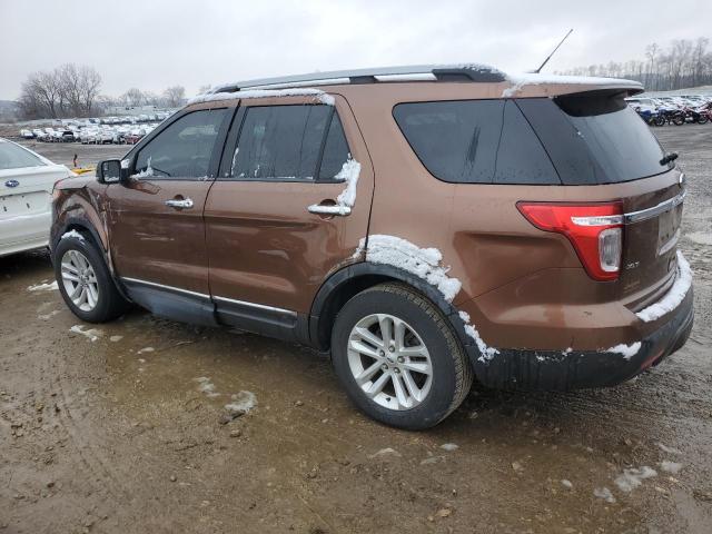 1FMHK7D83BGA25096 - 2011 FORD EXPLORER XLT BROWN photo 2