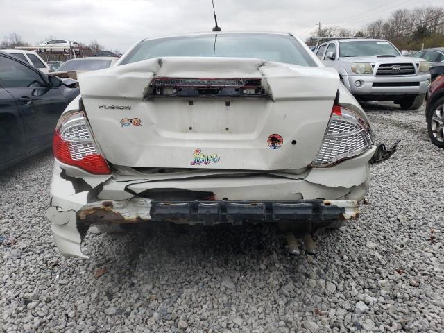 3FAHP0GAXBR268446 - 2011 FORD FUSION S WHITE photo 6