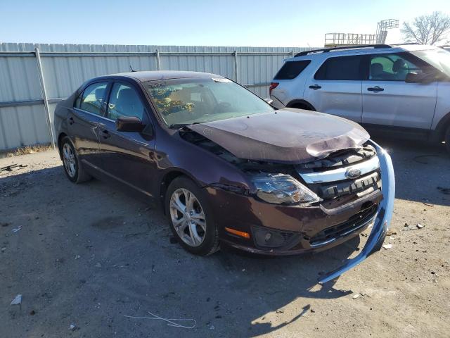 3FAHP0HA5CR301689 - 2012 FORD FUSION SE MAROON photo 4