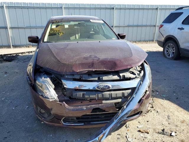 3FAHP0HA5CR301689 - 2012 FORD FUSION SE MAROON photo 5