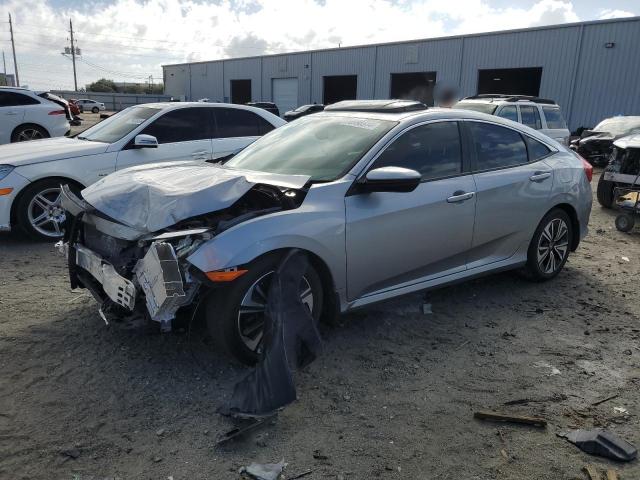 JHMFC1F79JX034487 - 2018 HONDA CIVIC EXL ვერცხლისფერი ფოტო 1