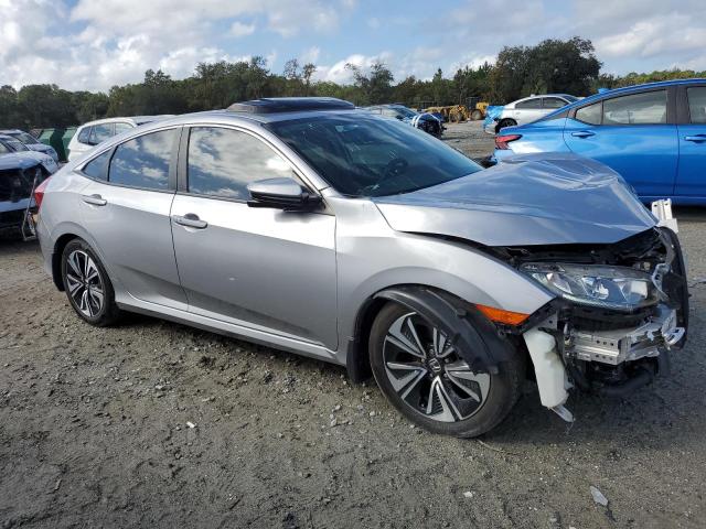 JHMFC1F79JX034487 - 2018 HONDA CIVIC EXL ვერცხლისფერი ფოტო 4