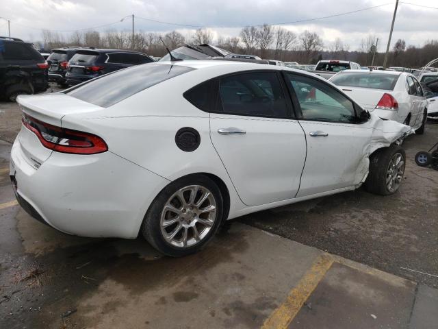 1C3CDFCB0ED670220 - 2014 DODGE DART LIMITED WHITE photo 3