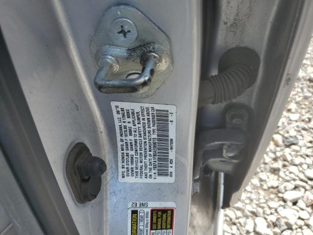 19XFA1F80AE069015 - 2010 HONDA CIVIC EX SILVER photo 13