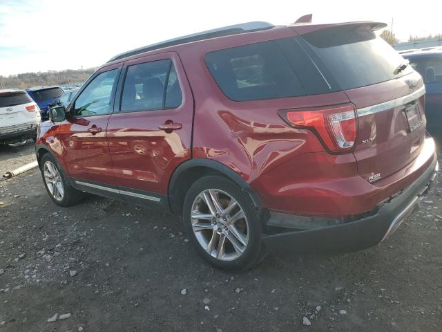 1FM5K8D85GGC31438 - 2016 FORD EXPLORER XLT RED photo 2