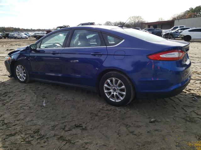 3FA6P0G70GR253571 - 2016 FORD FUSION S BLUE photo 2