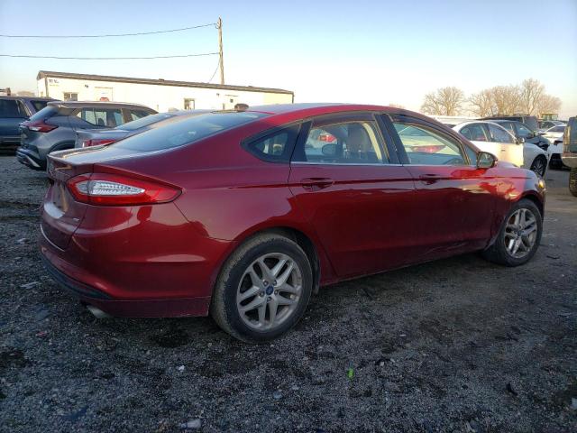 3FA6P0H79DR213192 - 2013 FORD FUSION SE RED photo 3