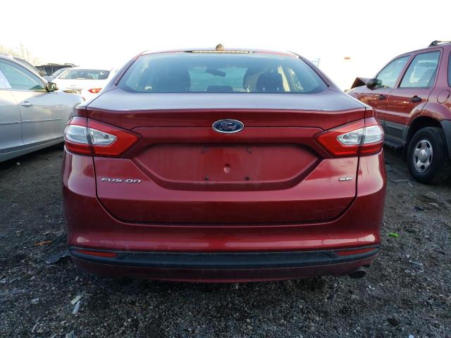 3FA6P0H79DR213192 - 2013 FORD FUSION SE RED photo 6