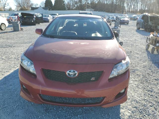 2T1BU4EE6AC479573 - 2010 TOYOTA COROLLA BASE RED photo 5