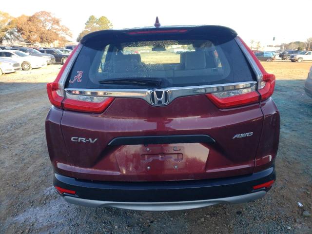 2HKRW6H37JH203057 - 2018 HONDA CR-V LX MAROON photo 6