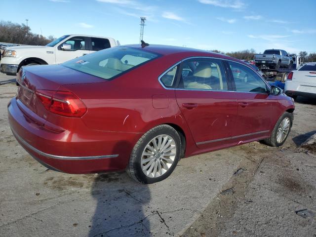 1VWBT7A30GC039355 - 2016 VOLKSWAGEN PASSAT SE RED photo 3