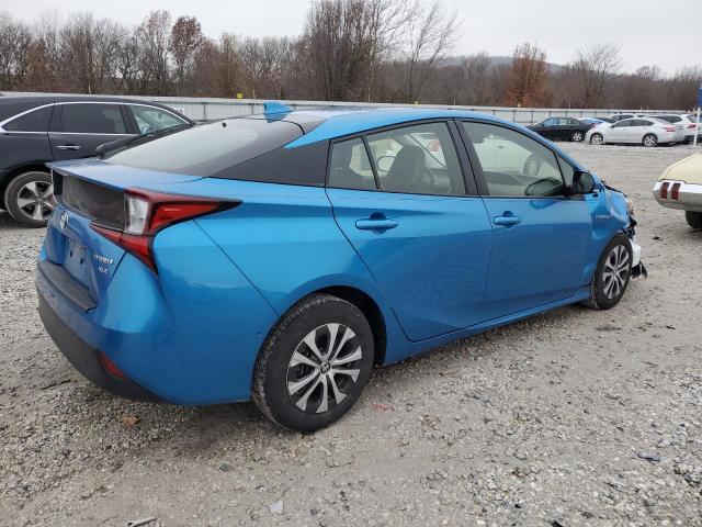 JTDL9MFU0M3030818 - 2021 TOYOTA PRIUS LE BLUE photo 3