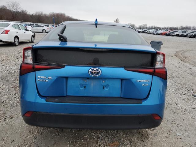 JTDL9MFU0M3030818 - 2021 TOYOTA PRIUS LE BLUE photo 6