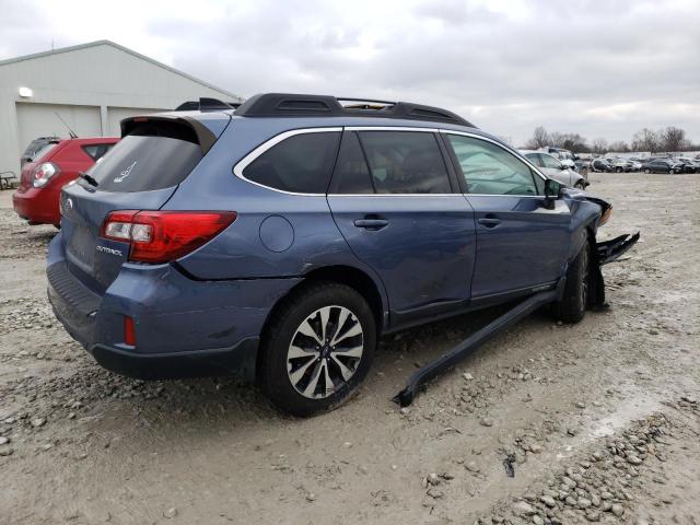 4S4BSBNC1G3309269 - 2016 SUBARU OUTBACK 2.5I LIMITED BLUE photo 3