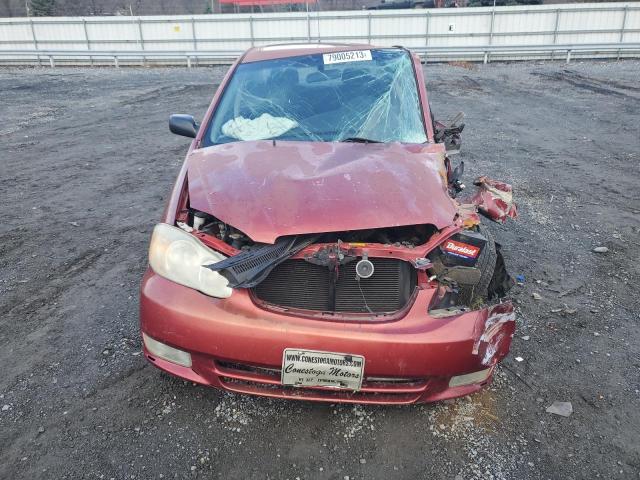 2T1BR32E93C154192 - 2003 TOYOTA COROLLA CE RED photo 5