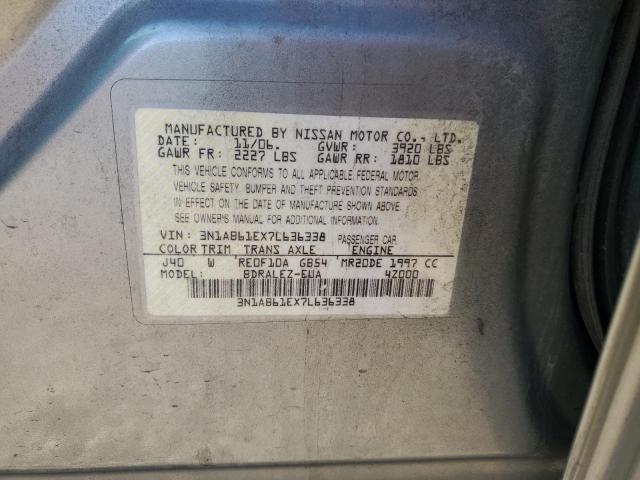 3N1AB61EX7L636338 - 2007 NISSAN SENTRA 2.0 GREEN photo 13