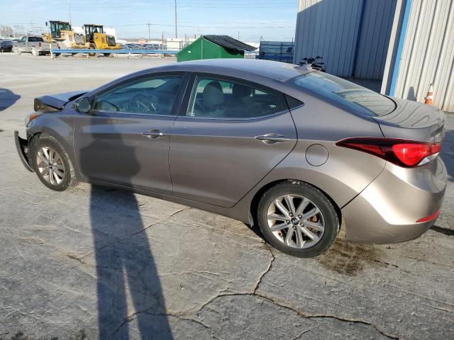 5NPDH4AE0FH640572 - 2015 HYUNDAI ELANTRA SE GRAY photo 2