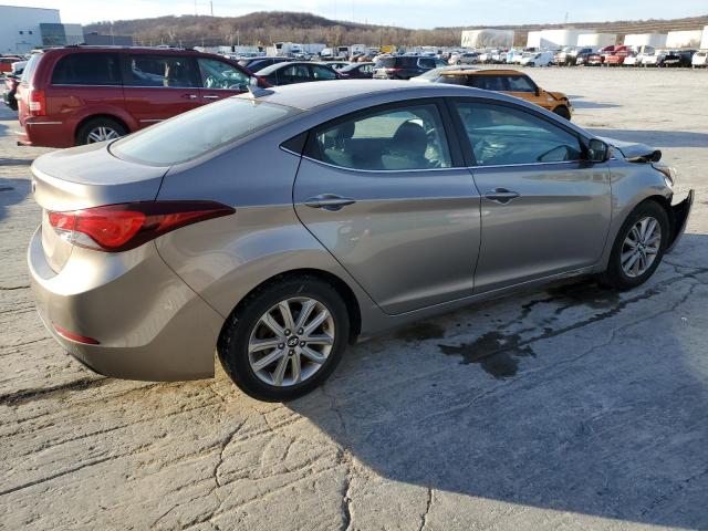 5NPDH4AE0FH640572 - 2015 HYUNDAI ELANTRA SE GRAY photo 3