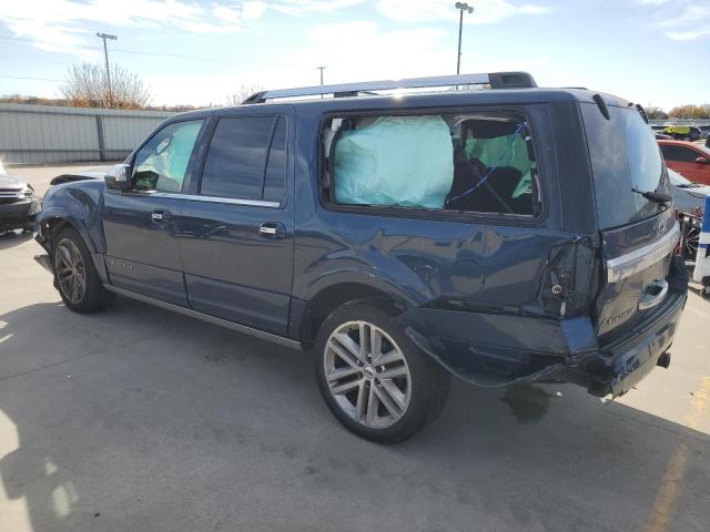 1FMJK1MT3HEA20603 - 2017 FORD EXPEDITION EL PLATINUM BLUE photo 2