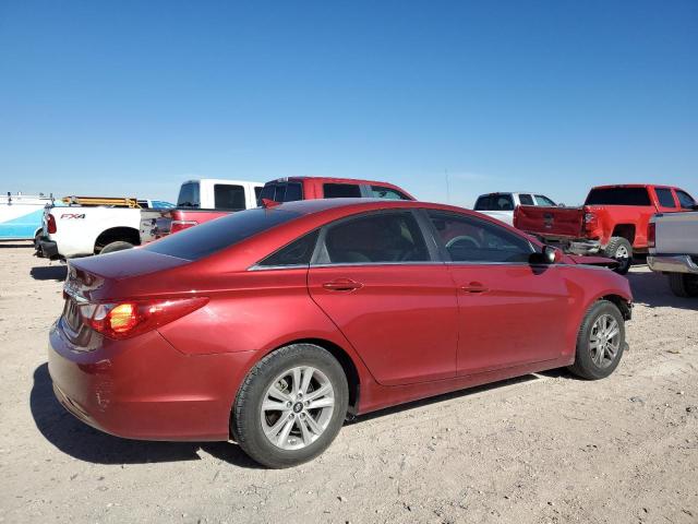 5NPEB4AC1DH646446 - 2013 HYUNDAI SONATA GLS RED photo 3