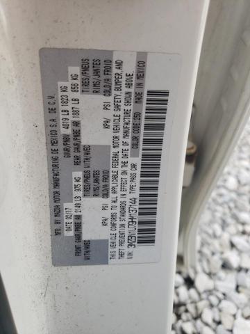 3MZBN1U79HM137144 - 2017 MAZDA 3 SPORT WHITE photo 13