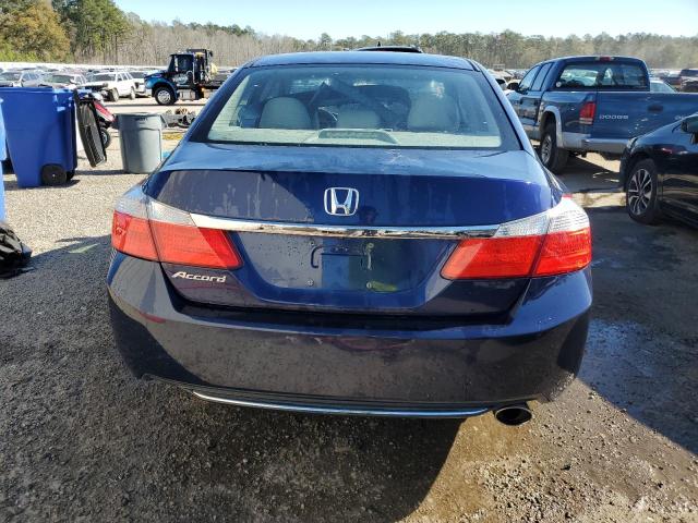 1HGCR2F77DA094852 - 2013 HONDA ACCORD EX BLUE photo 6