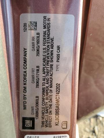 KL8CB6SA9MC742202 - 2021 CHEVROLET SPARK LS PINK photo 13